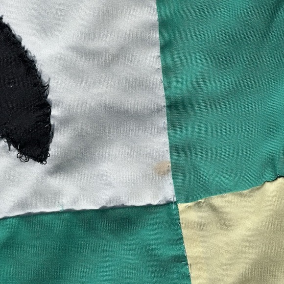 VTG Handmade QUILT Applique Style Tulips Large 96"x82" 1930s - Picture 10 of 13